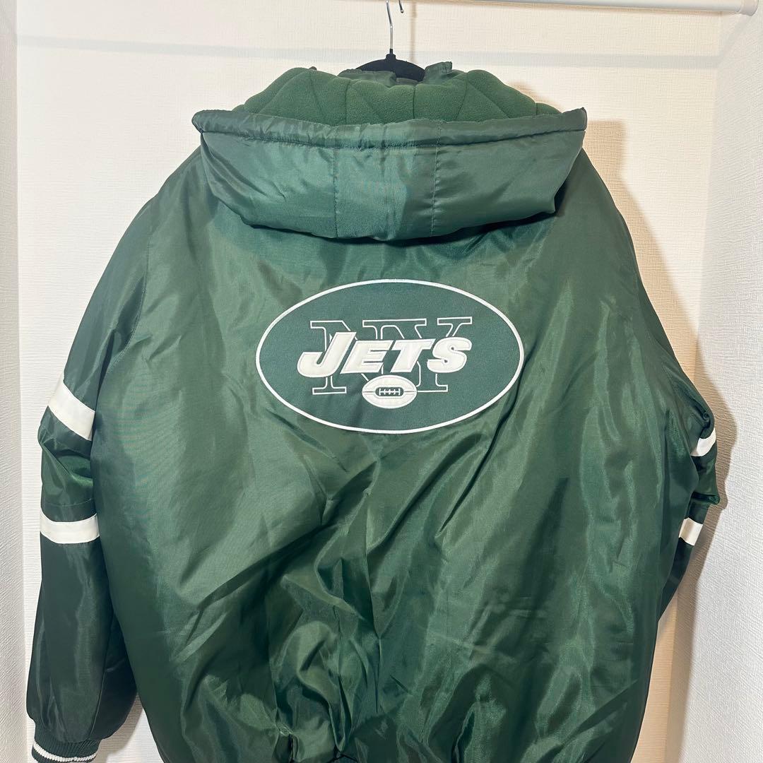 NY ジェッツJETS フード付きダウンジャケット NFL ゴッサムグリーン