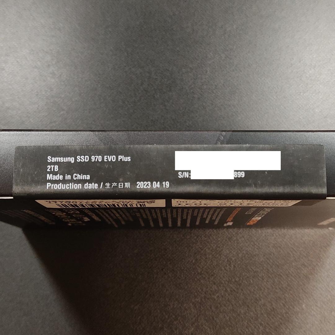 内蔵型SSD 2TB Samsung 970 EVO Plus MZ-V7S2T0B/IT
