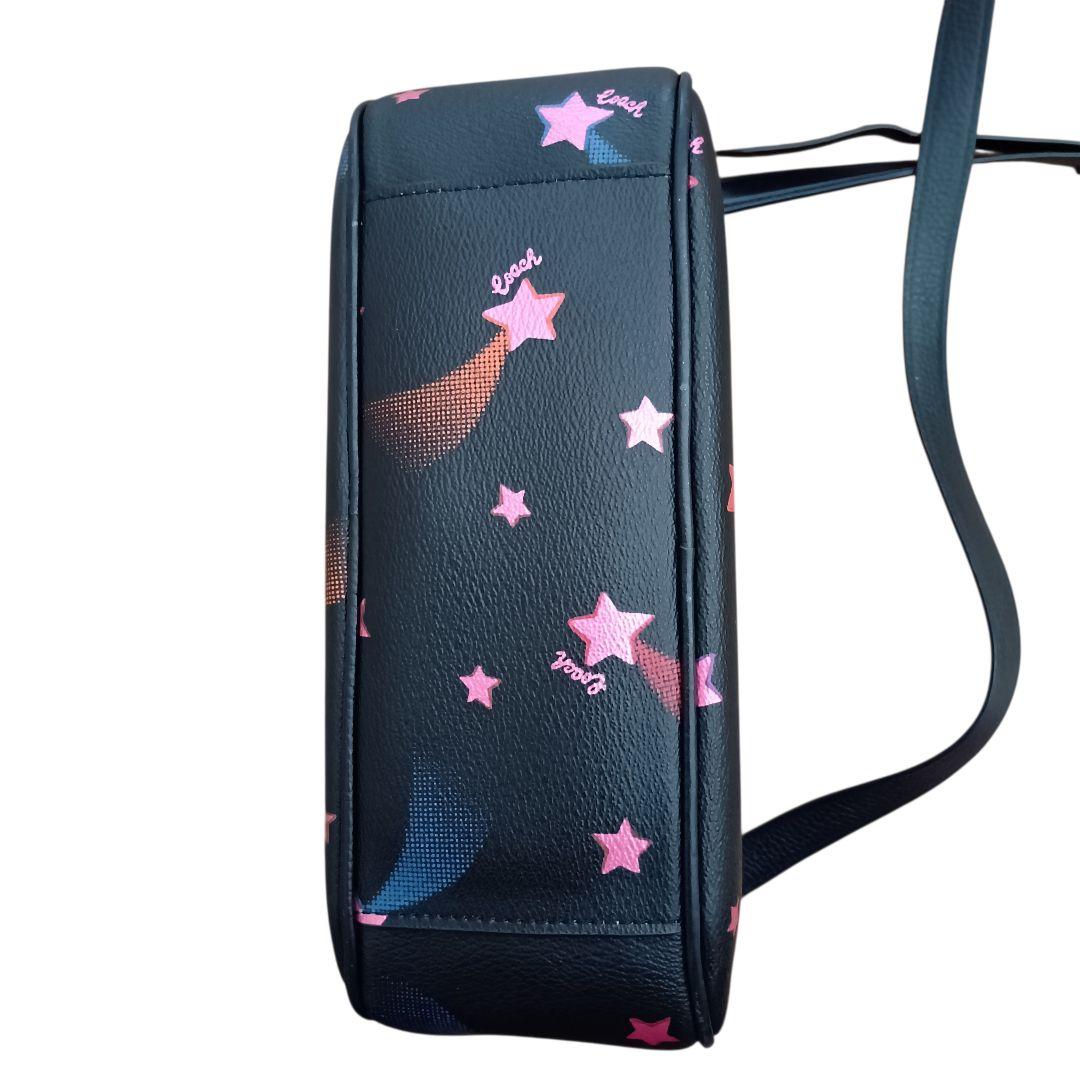 COACH／コーチ　ショルダーバッグ　カメラバッグ　星柄　ブラック