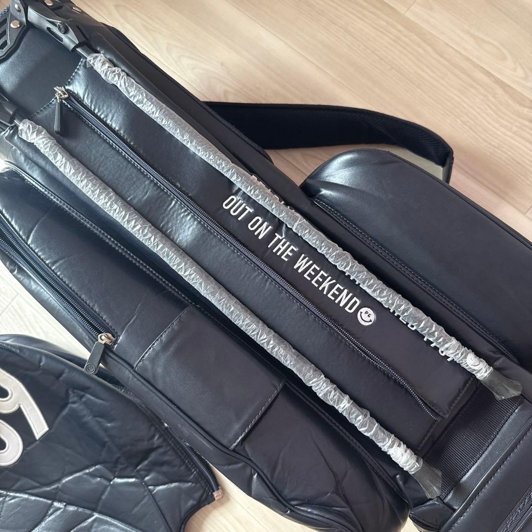 パーリーゲイツ　キャディバッグ　ショルダー式　スタンド式　紺　ネイビー　ゴルフ