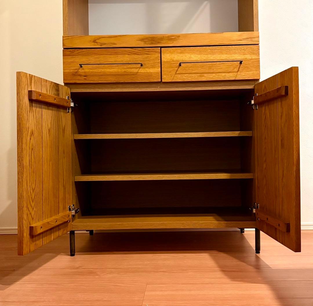 更にお値下げ♪ 末次家具工芸食器棚 北欧風キッチンキャビネット　超美品‼︎