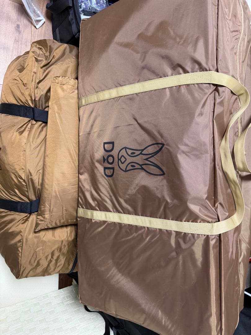 【美品（おまけ付き）】DOD タケノコテント2 タンカラー フルセット
