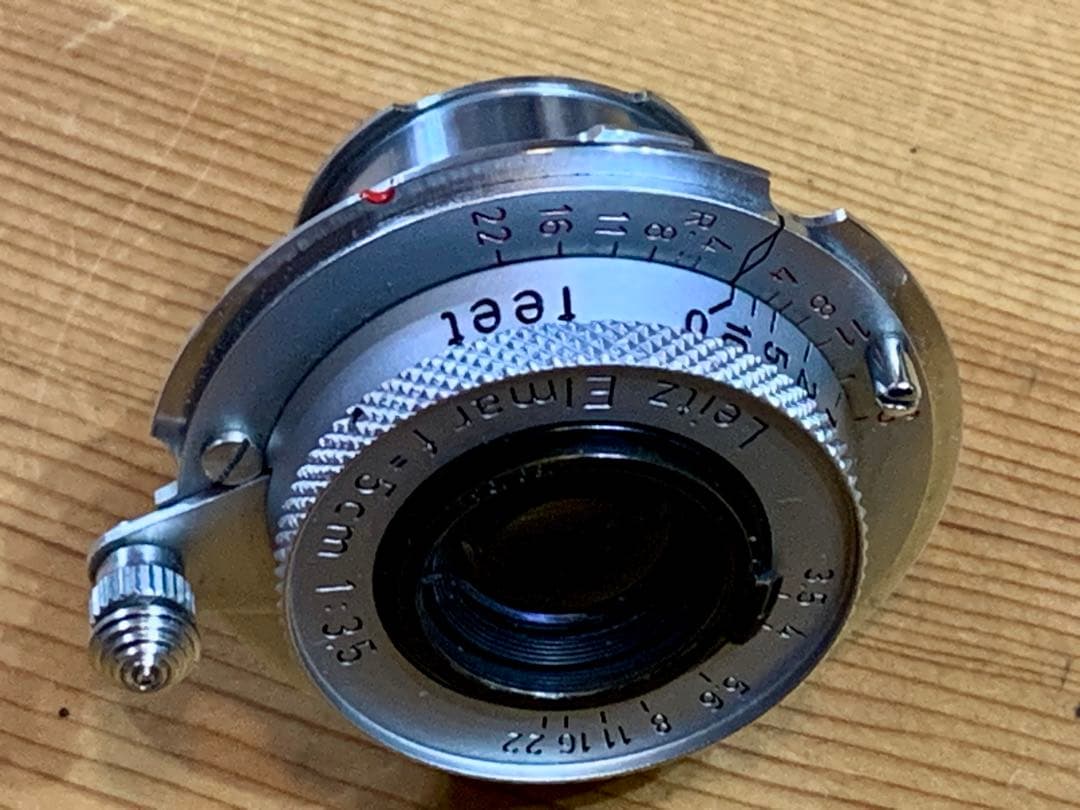 【美品】Leica Elmar 5cm F3.5 ダイヤモンド赤エルマー