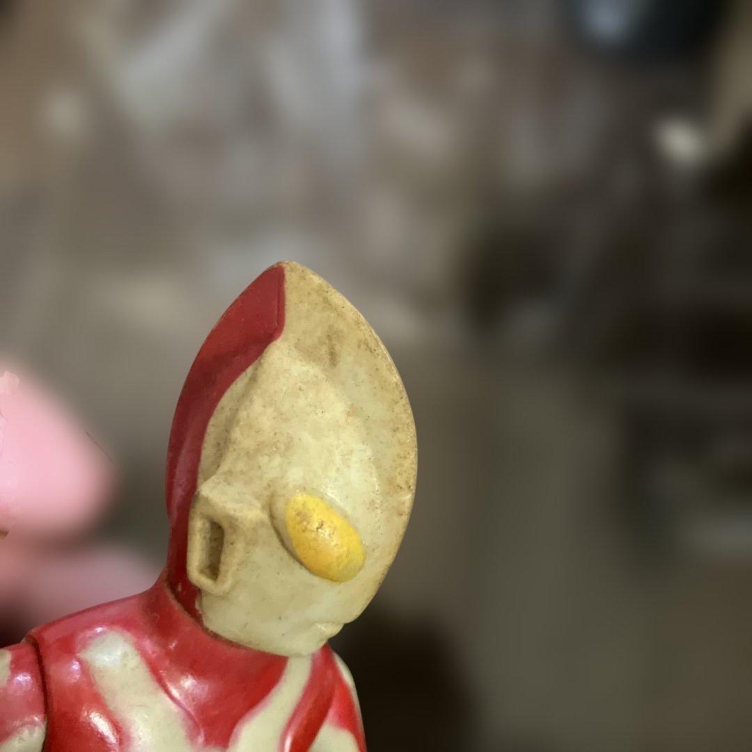 ブルマアク★ウルトラマン　ソフビ★凜々しい顔★全域可動可★劣化あるも光沢有