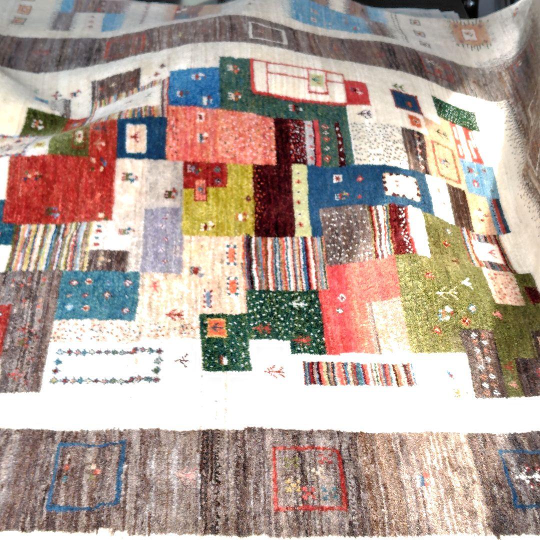 ギャッペ ゾランヴァリギャッベ ラグ カーペット ウール 手織り美品