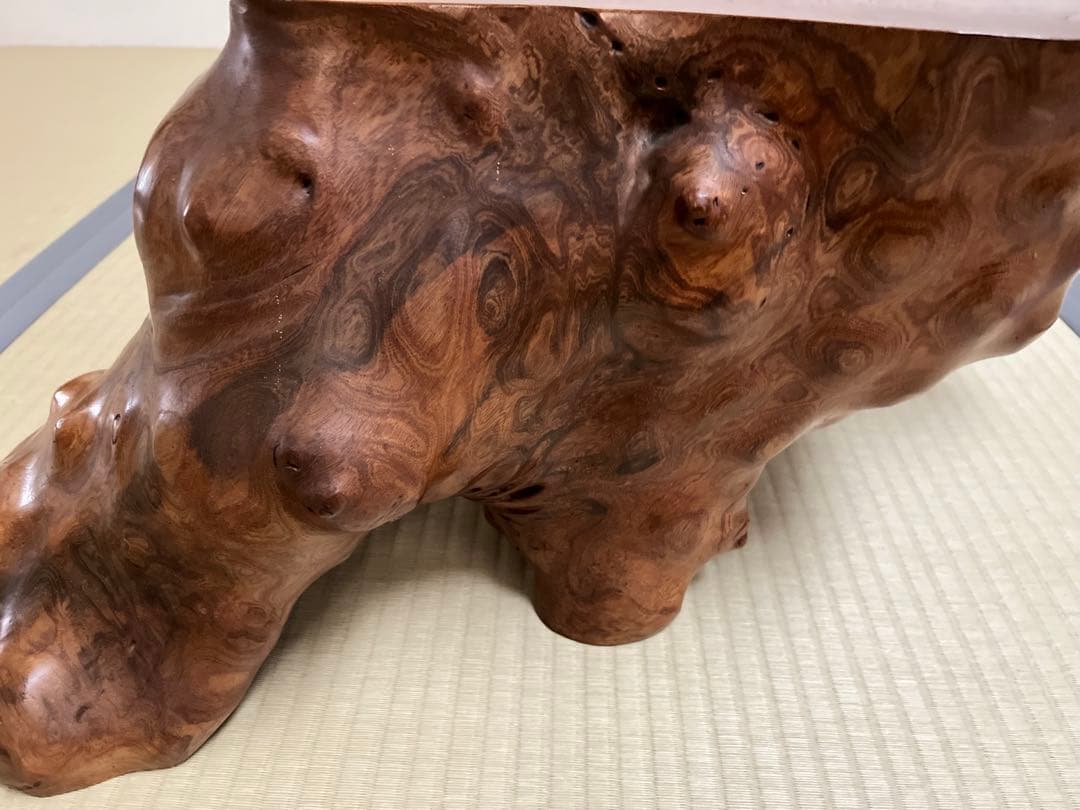 座卓、テーブル、木根花台、大型飾り台、切り株、無垢材、盆栽台、玄関、茶室