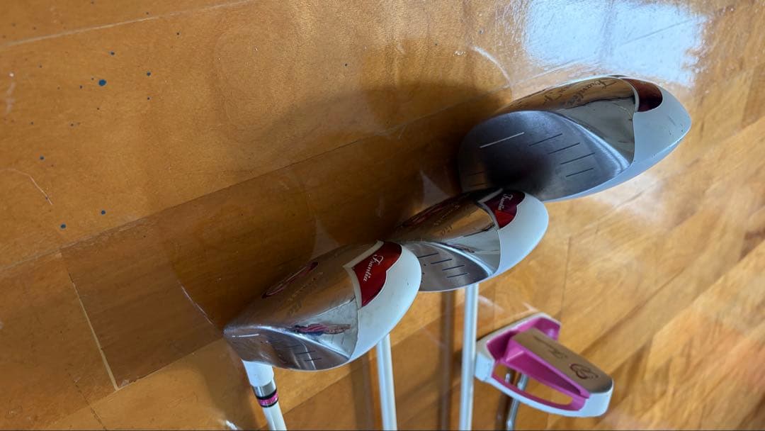 レディース ゴルフクラブセット ホワイト ピンク