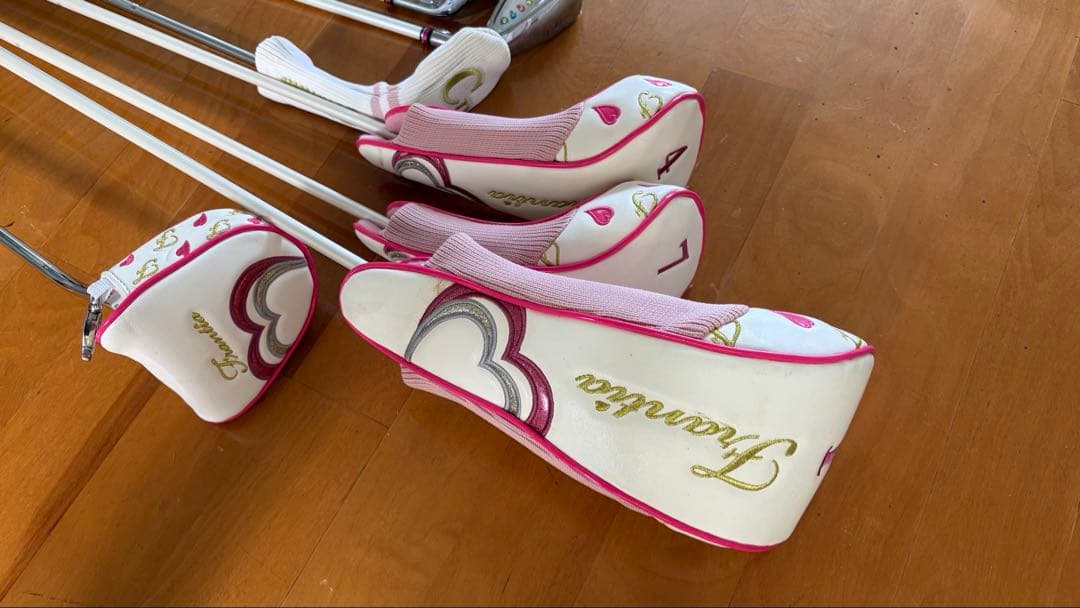 レディース ゴルフクラブセット ホワイト ピンク