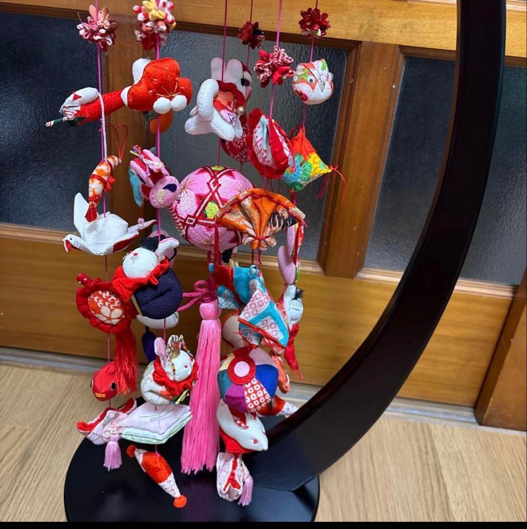 女の子の節句・お雛様つるし飾り・古布・正絹・ハンドメイド❗️