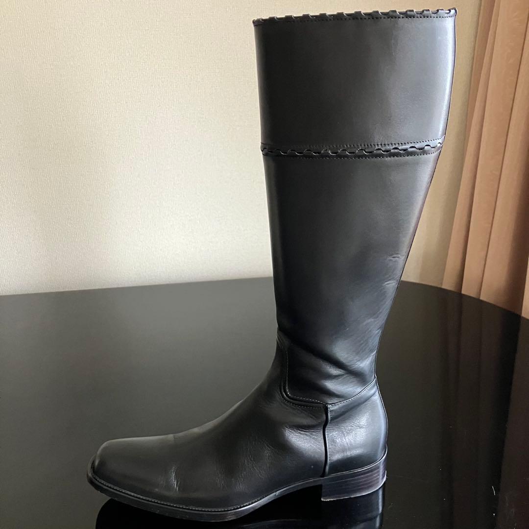 希少　ALAIA レザーロングブーツ　ビンテージ　アズディン・アライア　マドンナ