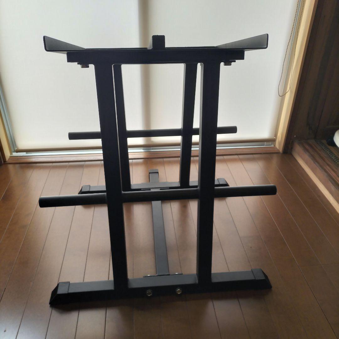 ウエイトトレーニング用スタンド 黒　アイロテック