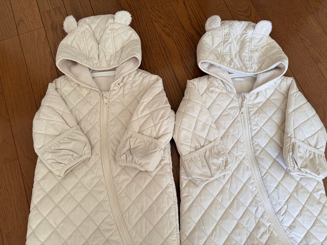 【未使用】ユニクロ キルティングロンパース 70