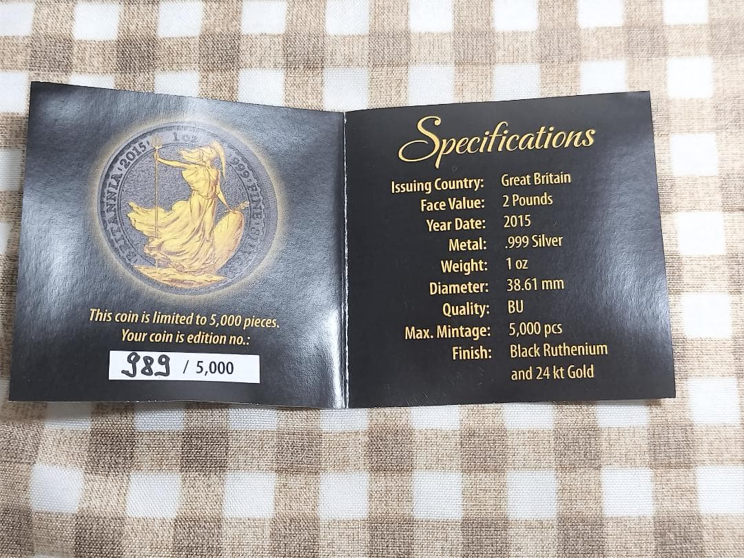 2015年 ゴールデンエニグマ 1oz 999ファインシルバー　ルテニウム