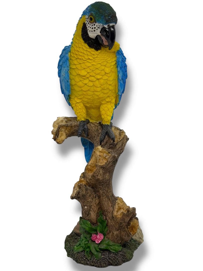 #希少種-ベニコンゴウインコ・ルリコンゴウインコ 樹脂製オブジェ 2体セット