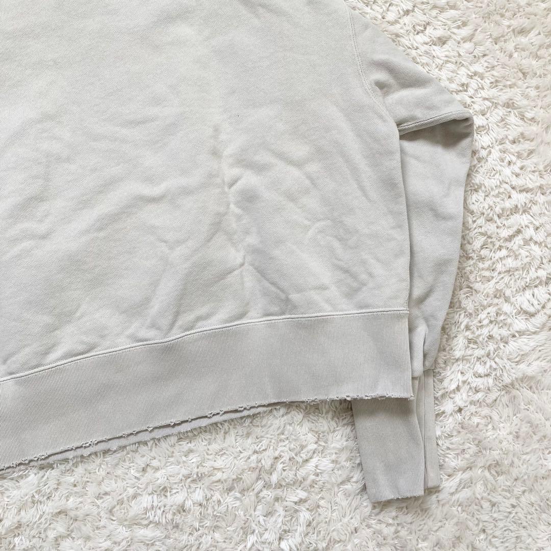 未使用級✨ウィムガゼット ヴィンテージ加工裏毛プルオーバー 2024 ベージュ