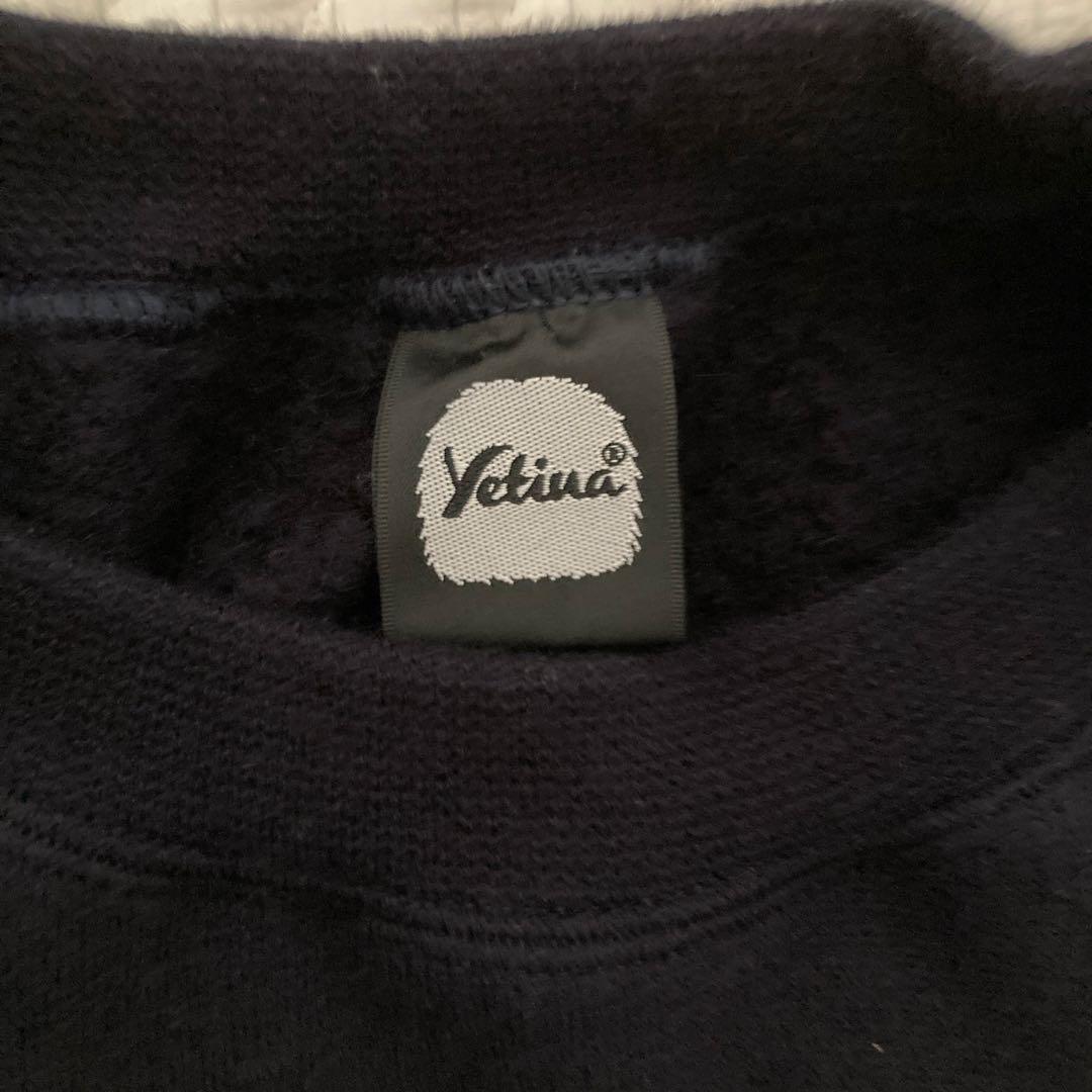 イエティナ　yetina トレーナー　スウェット　M ネイビーリラックスフィット