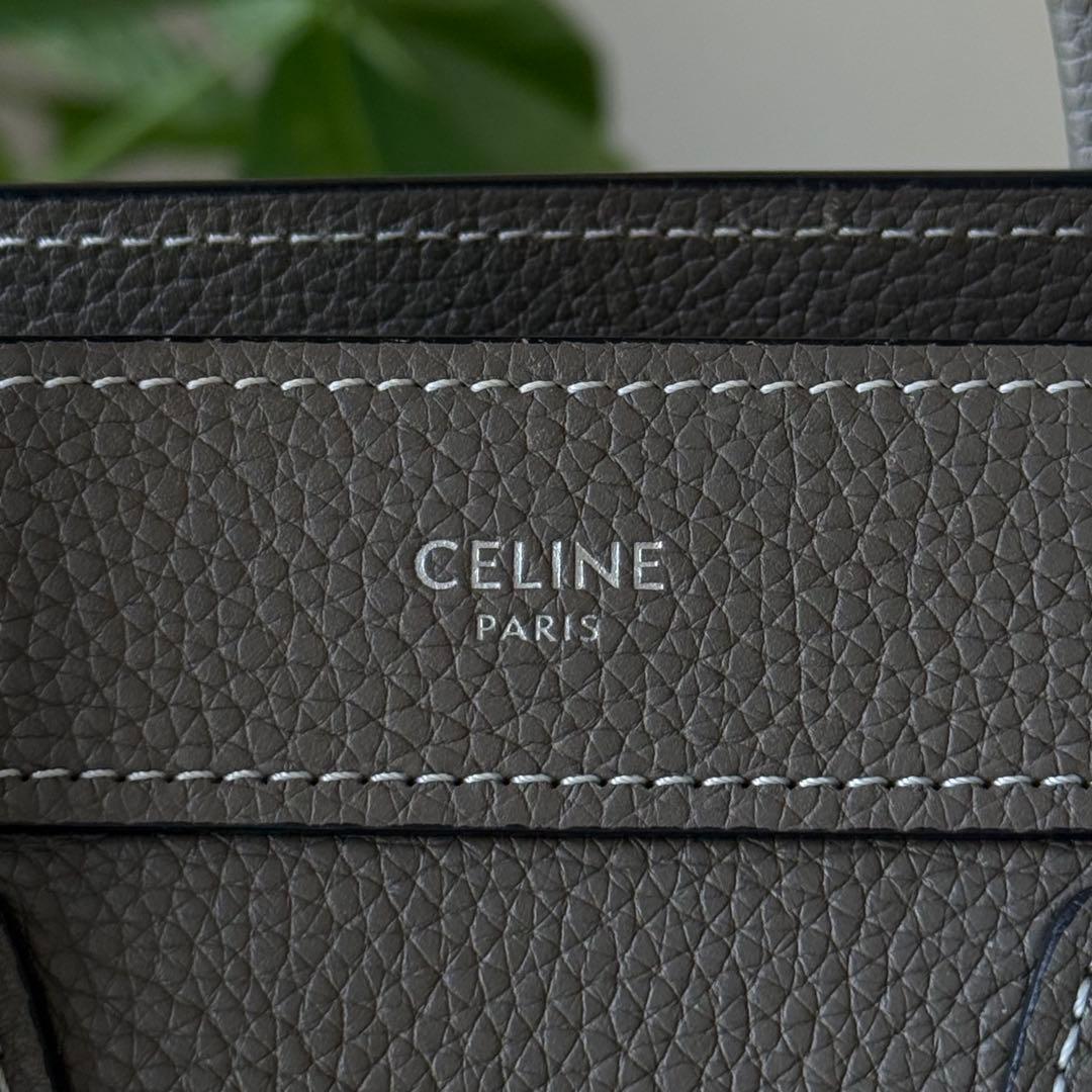CELINE ラゲージ　ナノ　グレージュ　スリ　2WAYハンドバッグ