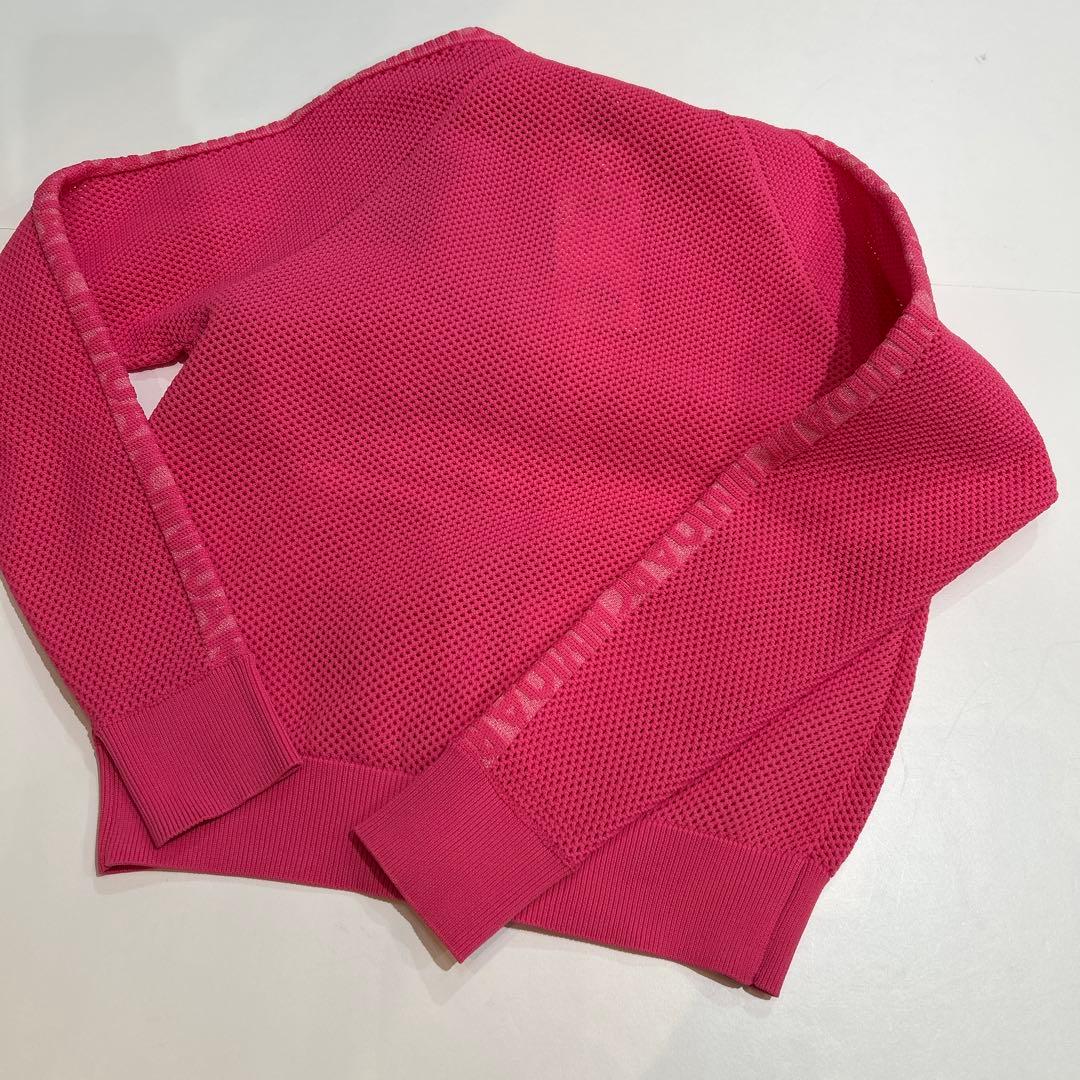 新品❤️アルチビオ❤️ピンク メッシュフードセーター