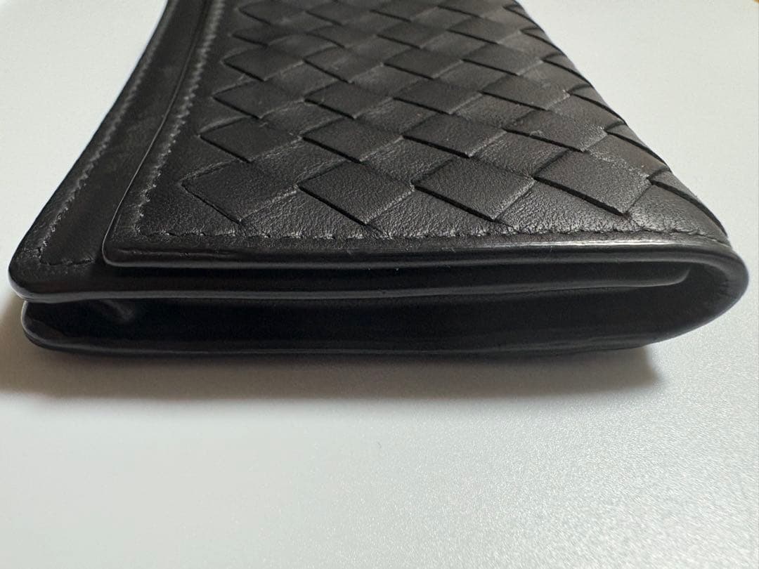 BOTTEGA VENETA ブラック レザー 名刺入れ カードケース 中古品