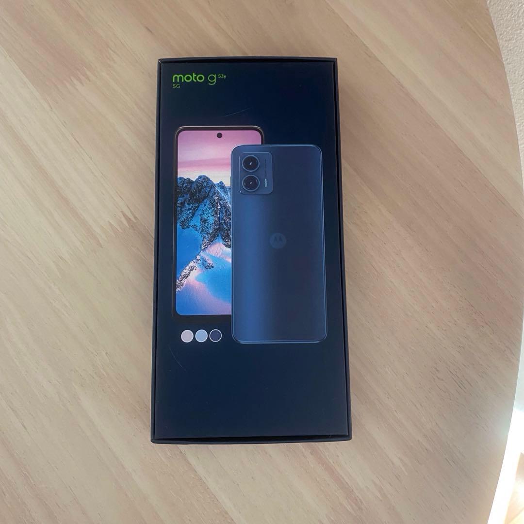 moto g53y 5G インクブラック ケース2つ付き