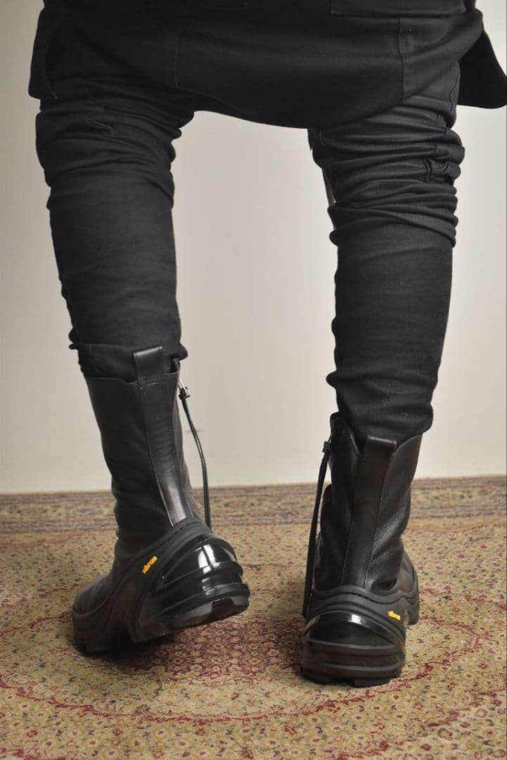 靴 prasthana PP OVER LOCK SIDE ZIP BOOTS