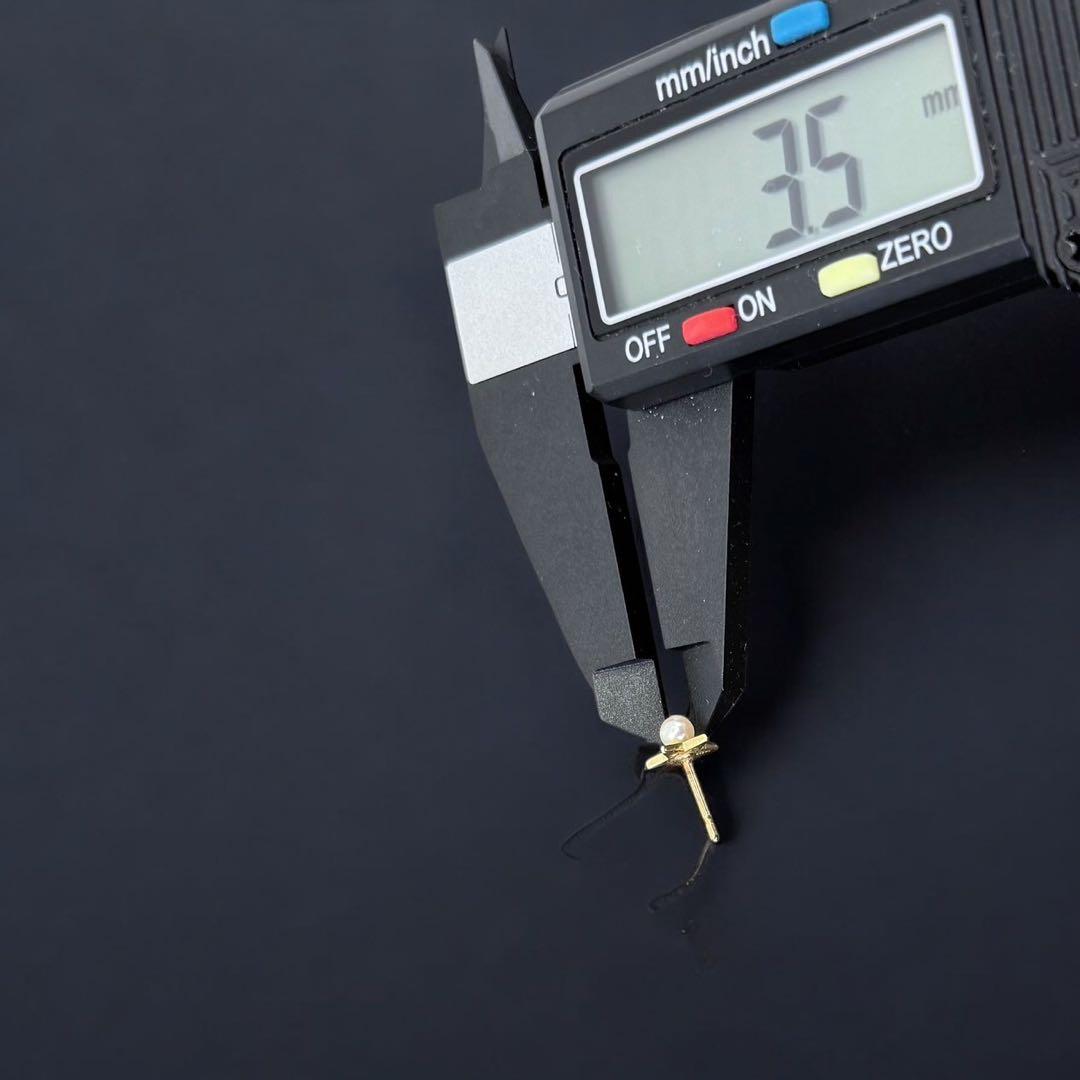 【極上】ミキモト　K14 ピアス　アコヤ　本真珠　ベビーパール　片耳