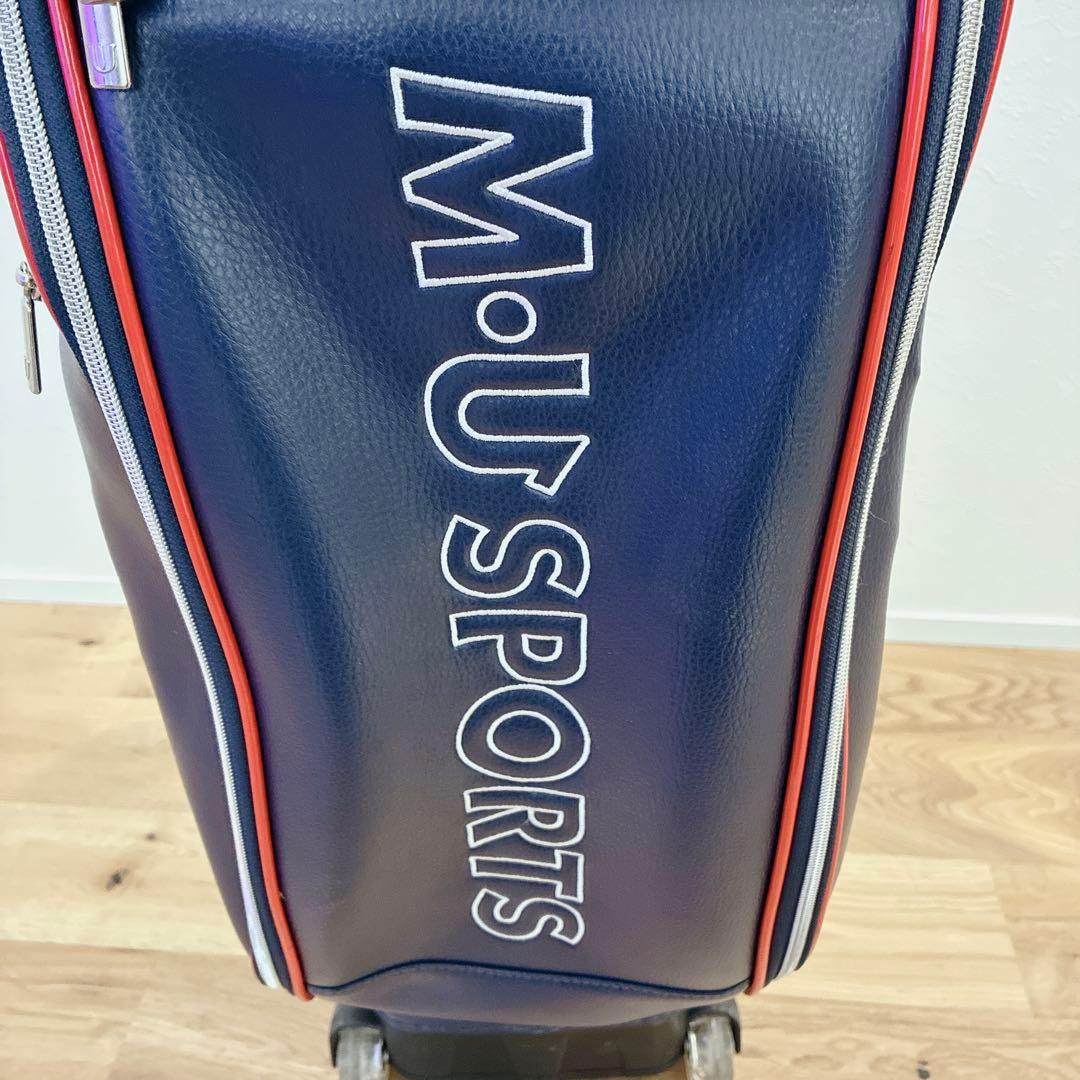 MU SPORTS キャディバッグ 8.5型 ローリングソール フードカバー付き