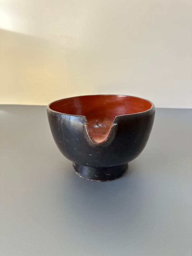 朽木　片口　酒上　酒器　漆器　江戸時代〜明治時代頃