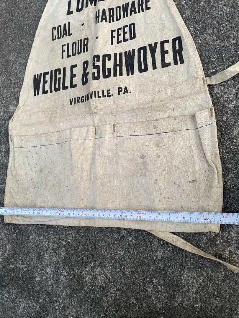 ビンテージ/USA製/アドバタイジング/ワークエプロン/キャンパス