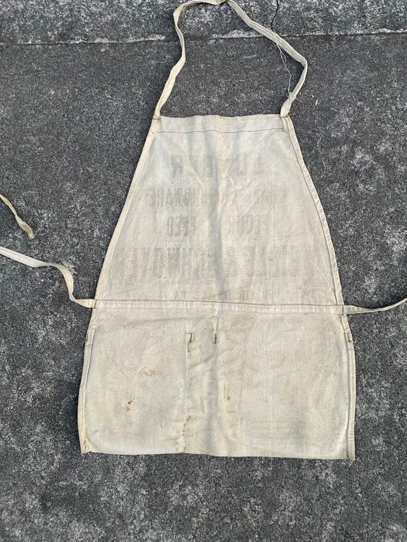 ビンテージ/USA製/アドバタイジング/ワークエプロン/キャンパス