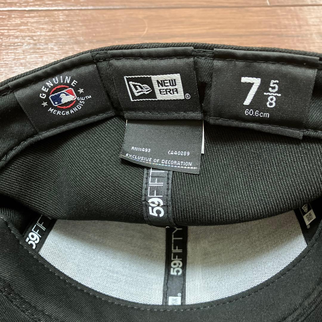 2個ニューエラMLBドジャースキャップnewera ブラック、ブルー 7 5/8