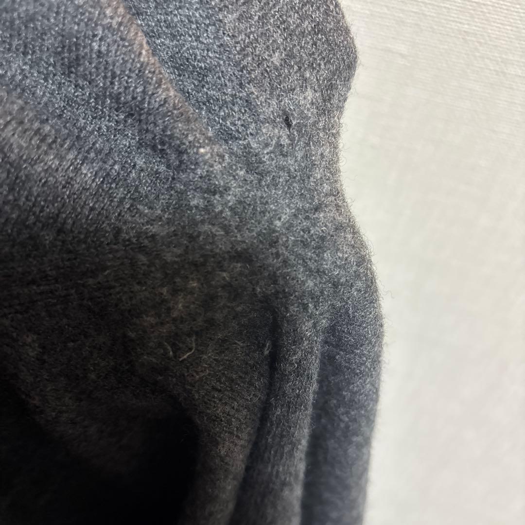 マルジェラ　グレー　クルーネック 長袖ニットセーター