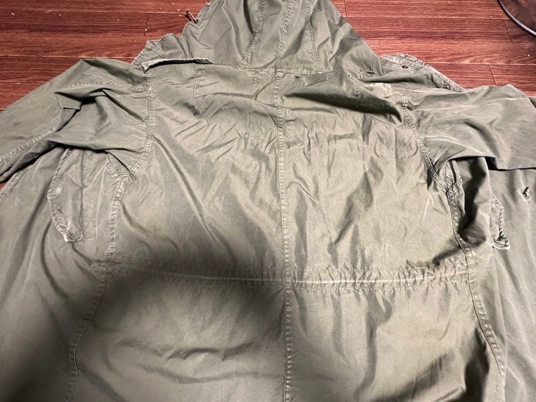 50sミリタリー　SMALLモッズコート M51 ミリタリージャケット　古着