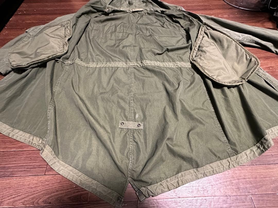 50sミリタリー　SMALLモッズコート M51 ミリタリージャケット　古着