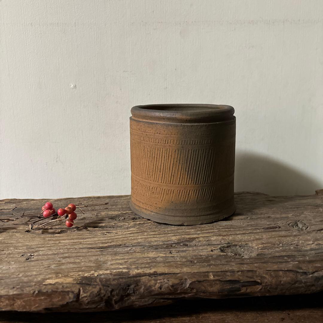 南蛮縄簾水指　茶道具　古民芸　骨董　古道具　アンティーク　方丈唯心　検:李朝