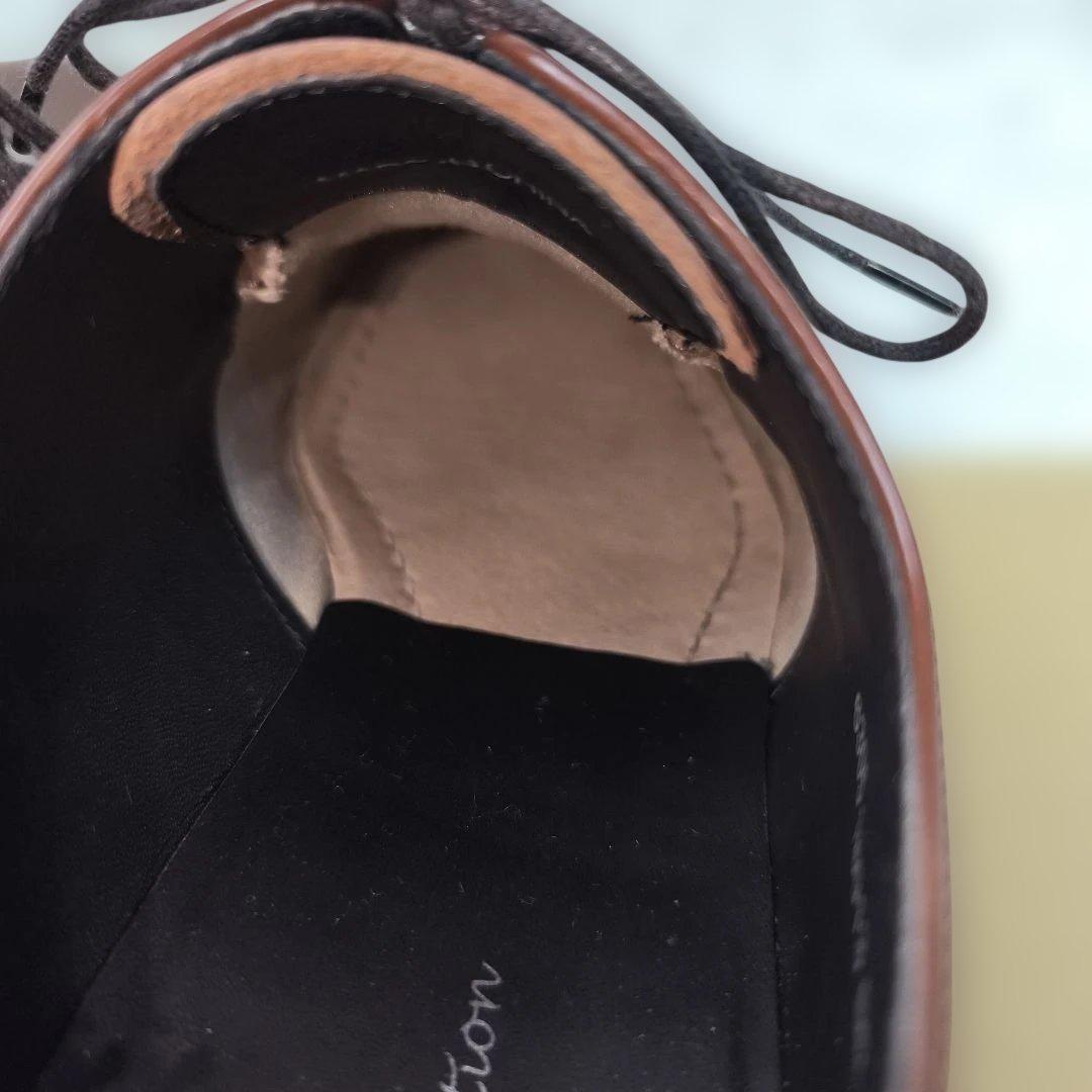 ✨極美品✨リーガル ドレスシューズ 外羽根 ストレートチップ ガラスレザー 茶色