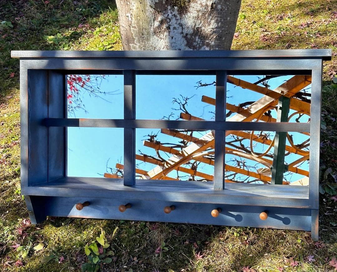 ビンテージ　シャドーボックス　ウォールシェルフ　W91cm　シャビーな佇まい！