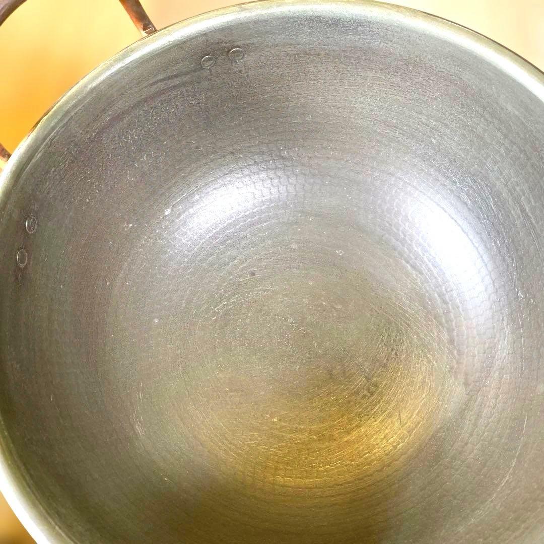 今だけ！ 期間限定！ さわり鍋 銅鍋 打出し カスタードクリーム あんこ ボウル