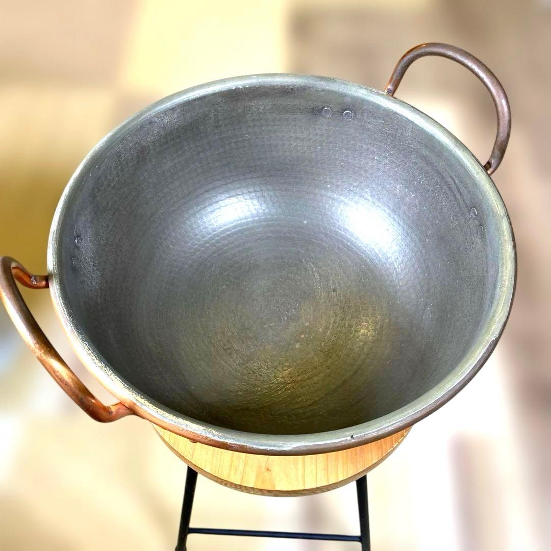 今だけ！ 期間限定！ さわり鍋 銅鍋 打出し カスタードクリーム あんこ ボウル