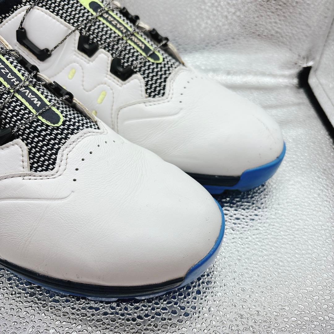 【25.5cm】 ミズノ ウエーブ ハザード プロ ボア ゴルフシューズ 防水