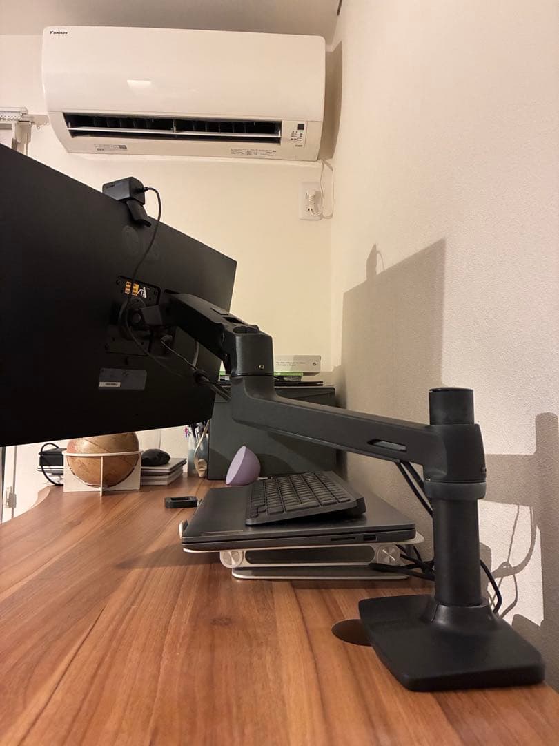 エルゴトロン LXモニターアーム デスクマウント マットブラック 34インチ