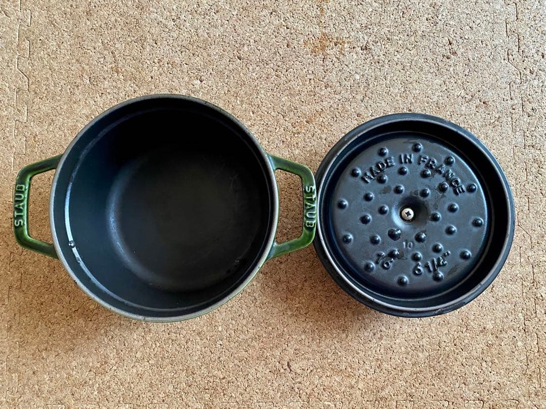 STAUB ストウブ ラウンドココット　16cm オリーブ　限定色