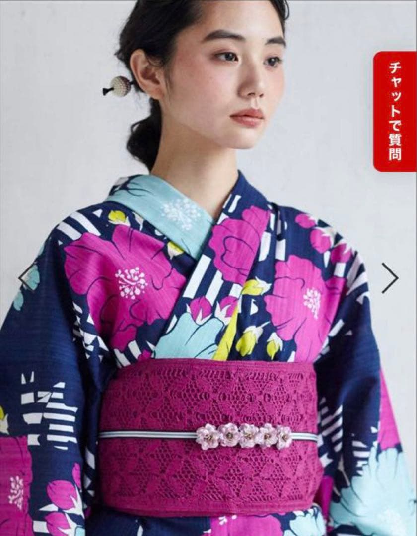 ふりふ　浴衣　美品　洗える着物　ポリエステル　完売品　検索)セオアルファ　セオα