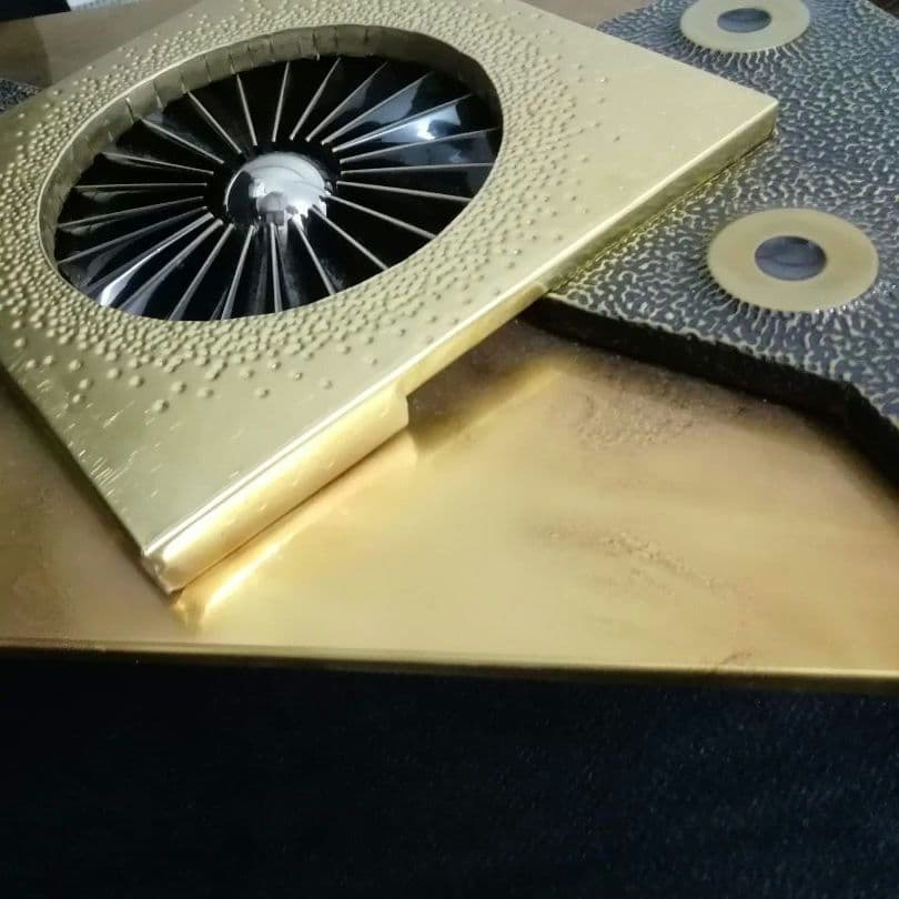 逸品　オブジェ　スティーブンチュン　ウォールデコ　スカルプチャー　ブルータリズム