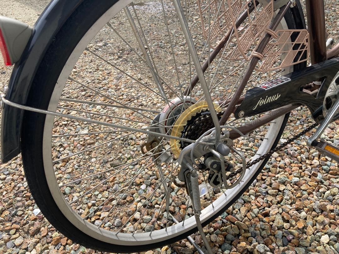 自転車 26インチ 変速6段 ブラウン 直接引取り限定 岐阜