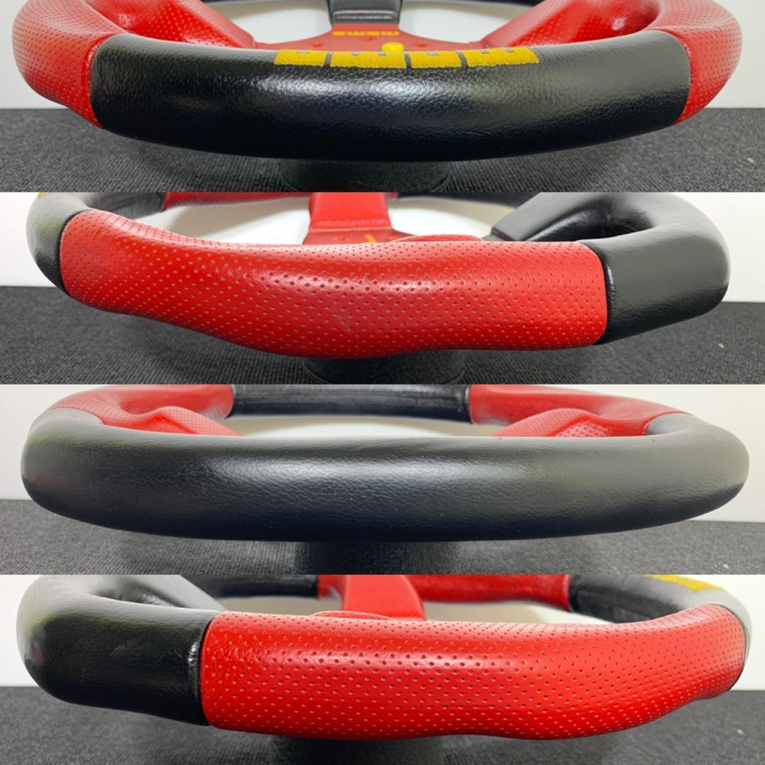 モモ COMMANDO コマンド 初代モデル レッド×ブラック 34.5パイ