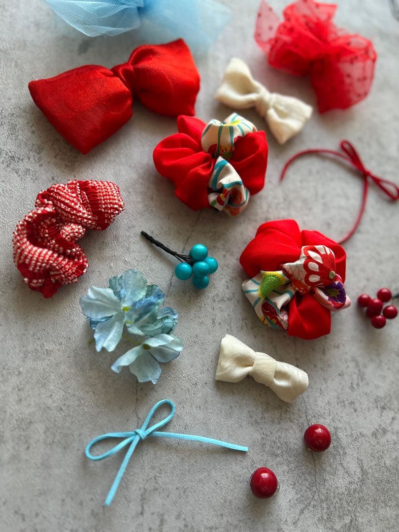 七五三　七五三髪飾り　ヘッドドレス　着物髪飾り　リメイク髪飾り　048