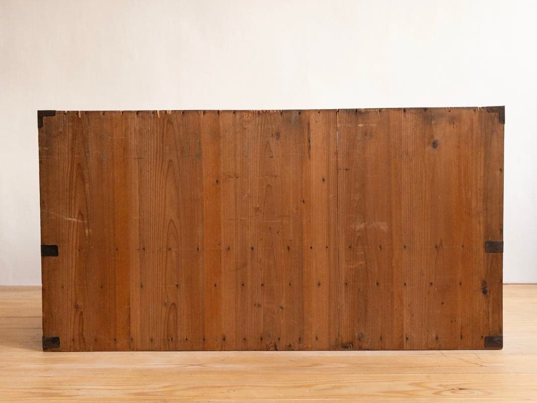 ローボード　3段収納棚　棚にはハーモニカ　希少　古道具　古家具　アンティーク