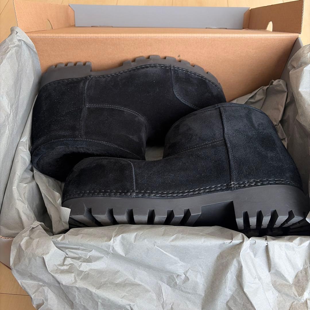 バレンシアガ ALASKA アラスカファースウェードショートブーツ メンズ 41