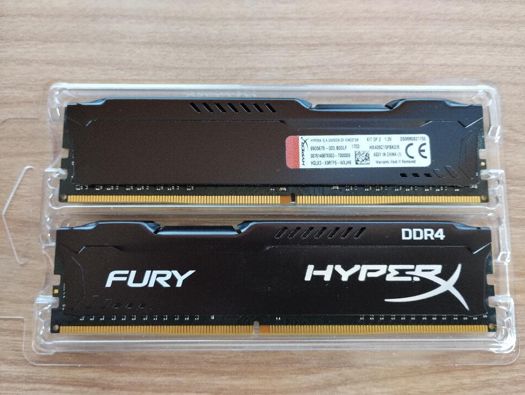 Kingstone キングストン Micron製DDR4 8GB　エラーなし